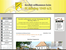Tablet Screenshot of fc-moening.de